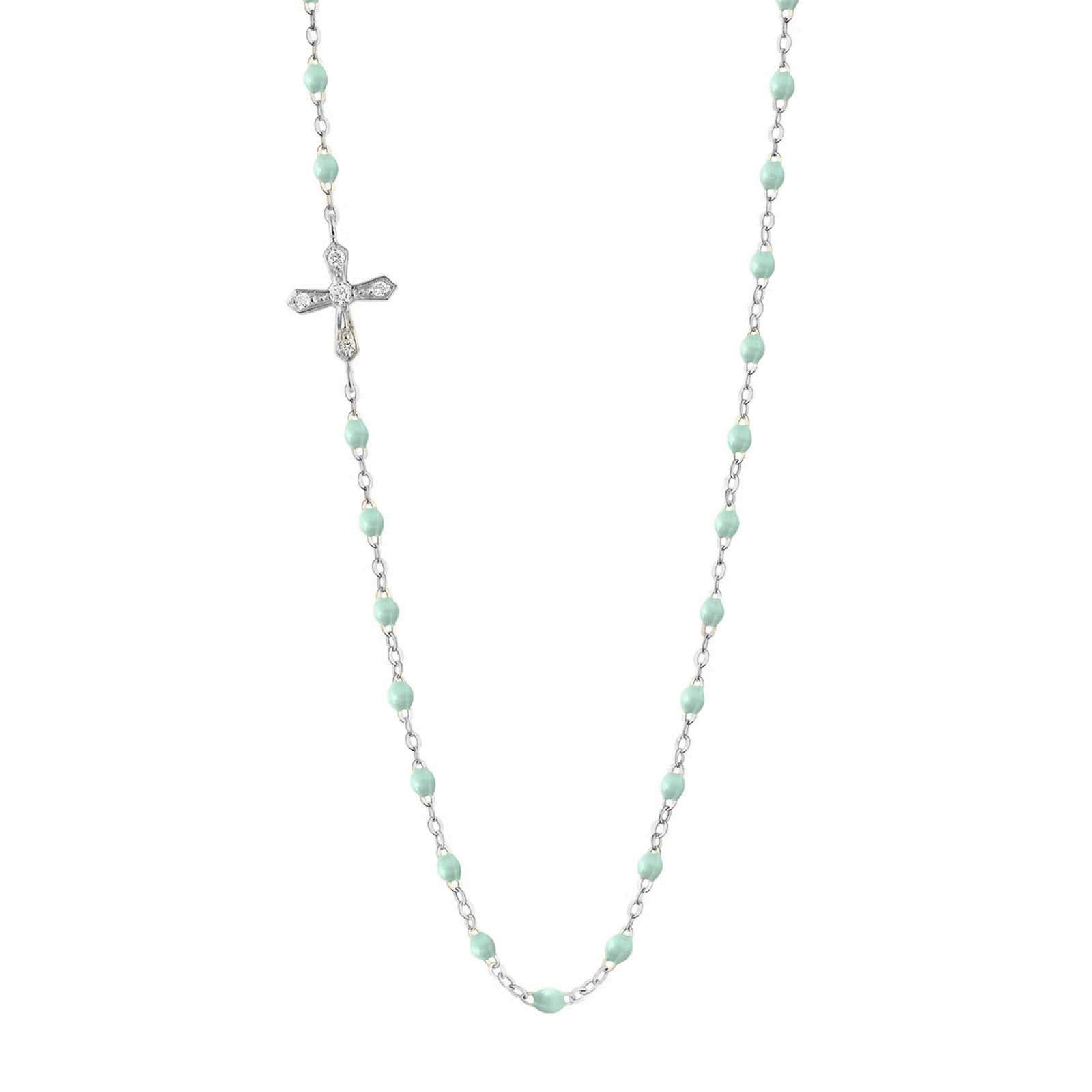 Collier Croix Vintage Diamants Côté