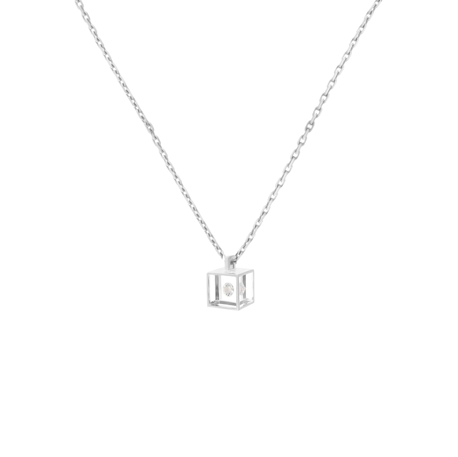 Collier Micro Cube Or
