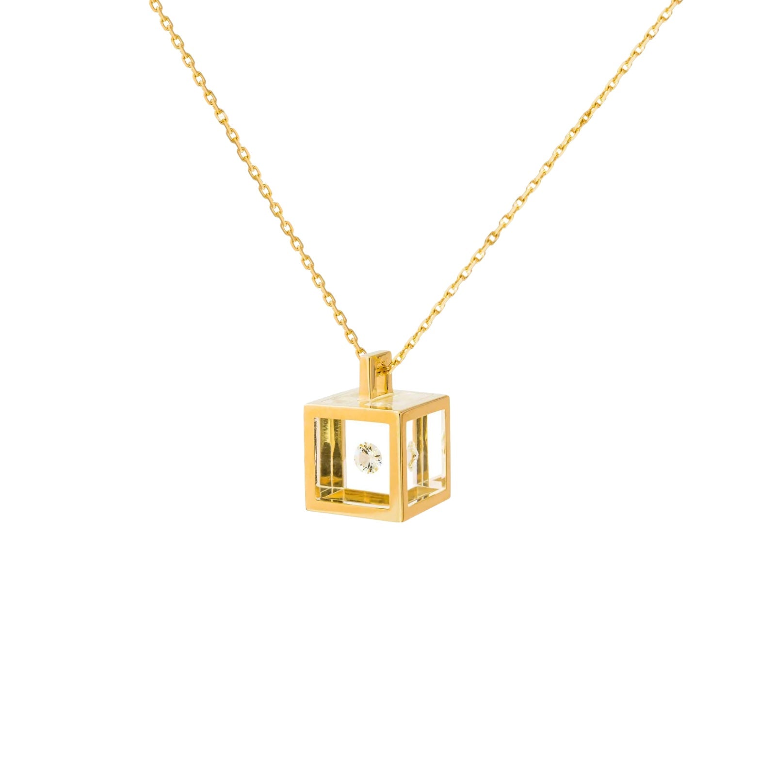 Collier Cube Or