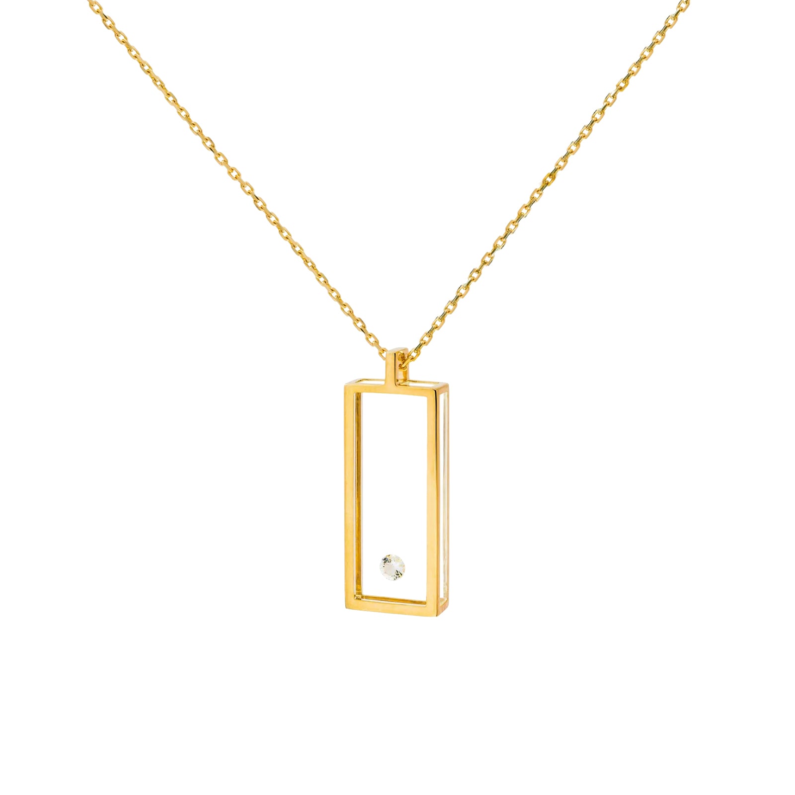 Collier Rectangle Or