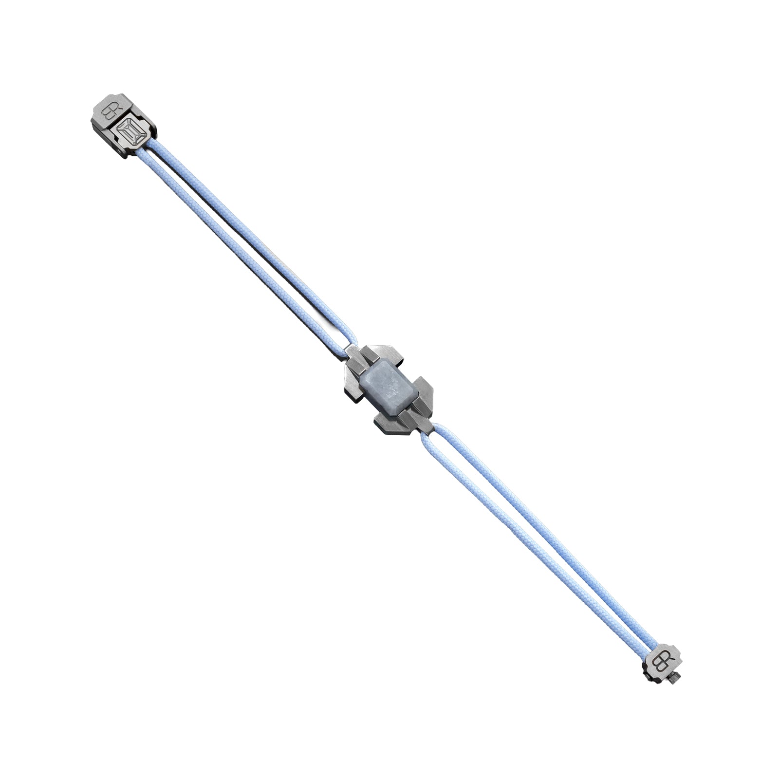 Bracelet Absolu Titane Satiné - Jadéite Grise