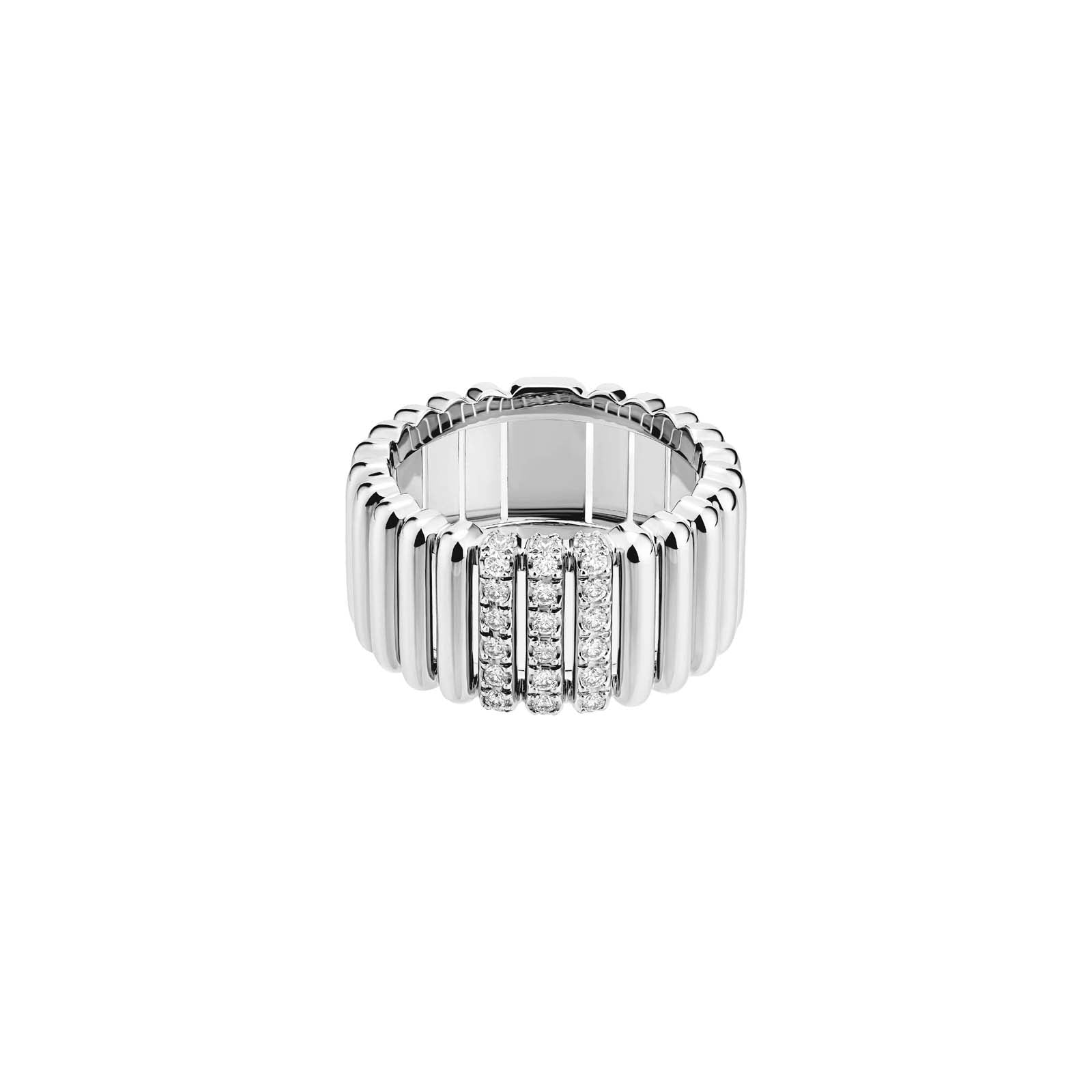 Bague 82 Grand Modèle Diamants 3 Rangs