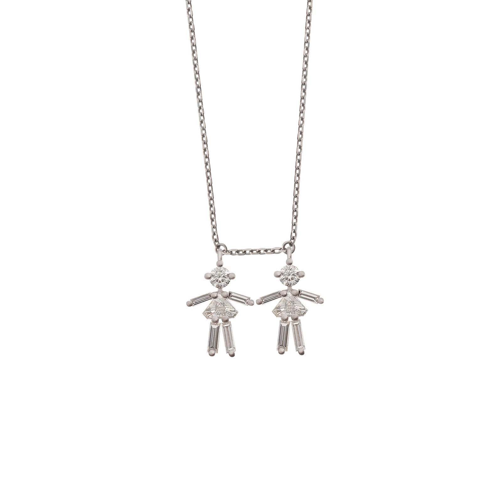 Collier Big Pendentif Double