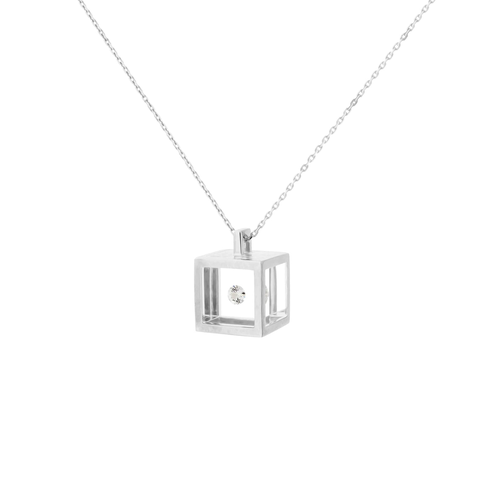 Collier Maxi Cube Or